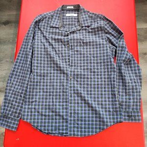 Calvin Klein button up long sleeve shirt men's size M
